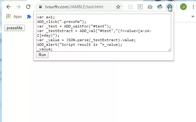 pseudoJS from Chrome web store to be run with OffiDocs Chromium online pseudoJS from Chrome web store to be run with OffiDocs Chromium online