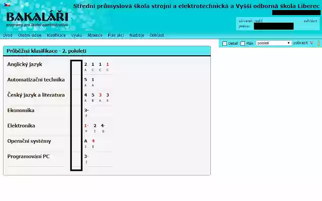 PSLIB Bakaláři průměr  from Chrome web store to be run with OffiDocs Chromium online