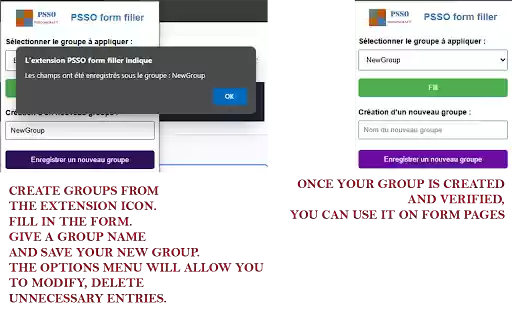PSSO form filler  from Chrome web store to be run with OffiDocs Chromium online