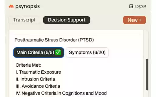 Psynopsis AI aus dem Chrome Web Store kann mit OffiDocs Chromium online ausgeführt werden Psynopsis AI aus dem Chrome Web Store kann mit OffiDocs Chromium online ausgeführt werden