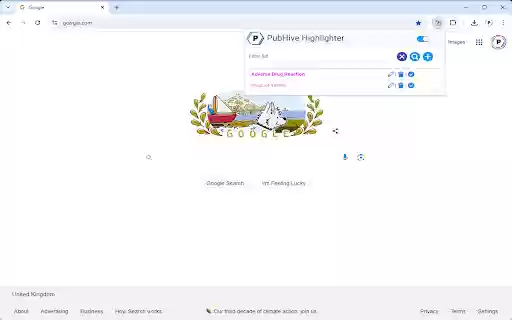 PubHive Navigator Highlighter  from Chrome web store to be run with OffiDocs Chromium online