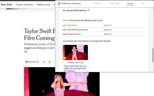 Publisher Analytics Toolkit  from Chrome web store to be run with OffiDocs Chromium online