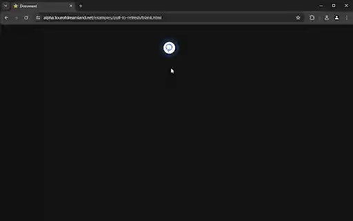 Pull to refresh  from Chrome web store to be run with OffiDocs Chromium online