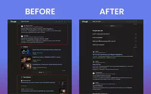 Pure Search  from Chrome web store to be run with OffiDocs Chromium online
