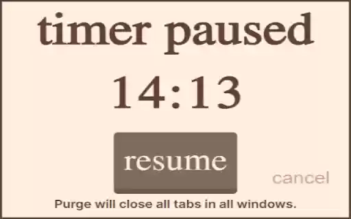 Purge Timer  from Chrome web store to be run with OffiDocs Chromium online