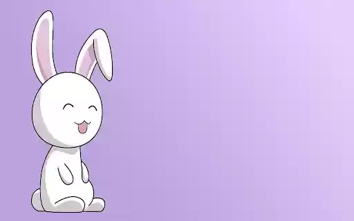 Purple Bunny Easter Browser Theme  from Chrome web store to be run with OffiDocs Chromium online