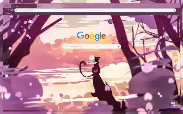 Purple cat  from Chrome web store to be run with OffiDocs Chromium online