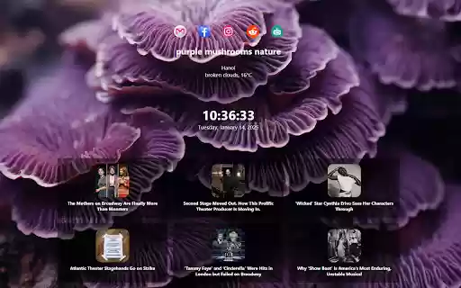 purple mushrooms  from Chrome web store to be run with OffiDocs Chromium online
