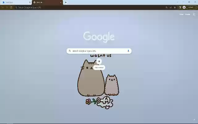 Pusheen Browser Theme dari toko web Chrome untuk dijalankan dengan OffiDocs Chromium online