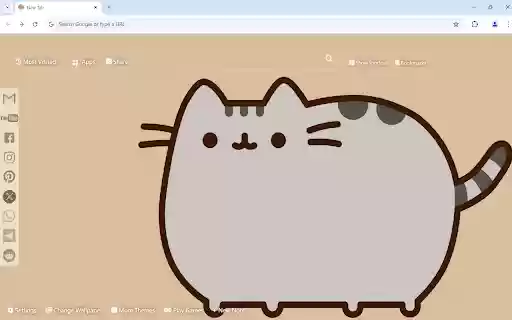 Pusheen Wallpaper New Tab  from Chrome web store to be run with OffiDocs Chromium online