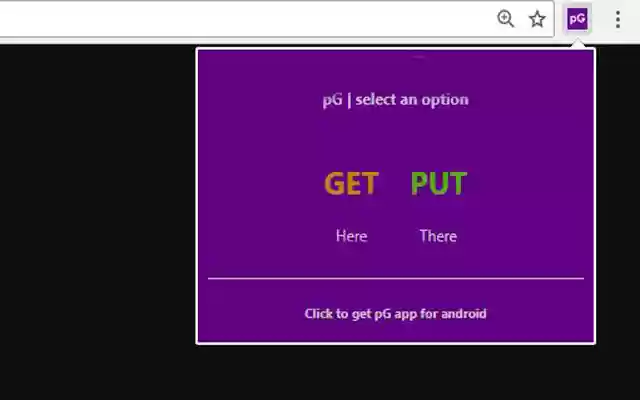 putGet  from Chrome web store to be run with OffiDocs Chromium online