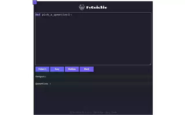 PyQuickie from Chrome web store to be run with OffiDocs Chromium online PyQuickie from Chrome web store to be run with OffiDocs Chromium online