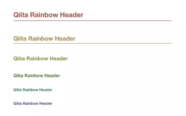 Qiita Rainbow Header from Chrome web store to be run with OffiDocs Chromium online Qiita Rainbow Header from Chrome web store to be run with OffiDocs Chromium online