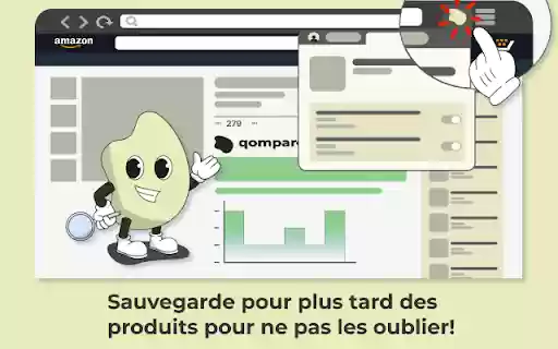 Qompar Amazon Price Comparator, Tracker  Saver  from Chrome web store to be run with OffiDocs Chromium online