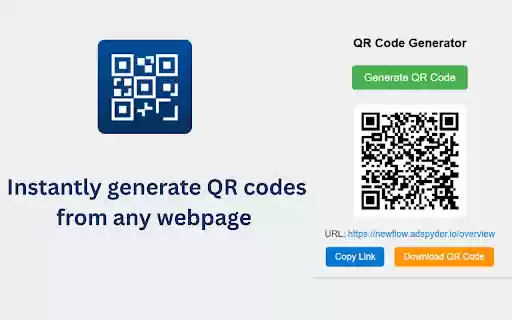 QR Code Generator for Chrome  from Chrome web store to be run with OffiDocs Chromium online