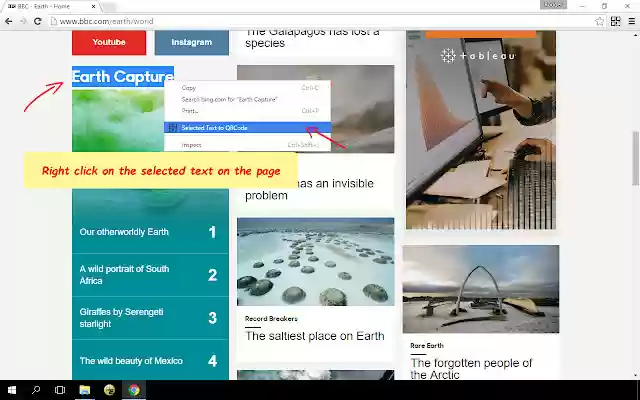QRCode Helper  from Chrome web store to be run with OffiDocs Chromium online