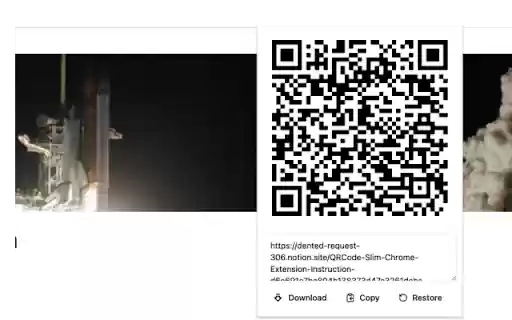 QRCode Slim  from Chrome web store to be run with OffiDocs Chromium online