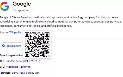 QR Link Preview  from Chrome web store to be run with OffiDocs Chromium online