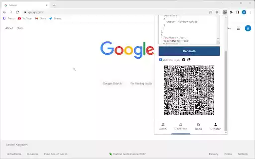 QR Page To Mobile (Generate  Read)  from Chrome web store to be run with OffiDocs Chromium online