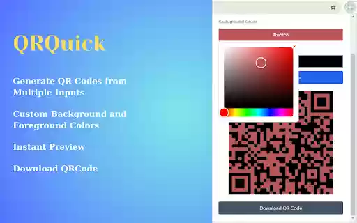 QRQuick  from Chrome web store to be run with OffiDocs Chromium online