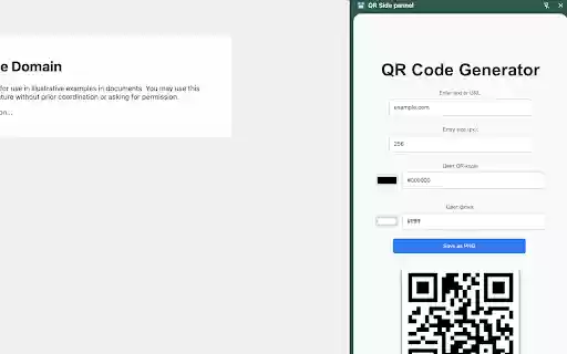 QR Side pannel from Chrome web store to be run with OffiDocs Chromium online QR Side pannel from Chrome web store to be run with OffiDocs Chromium online