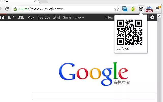 QRUrl  from Chrome web store to be run with OffiDocs Chromium online