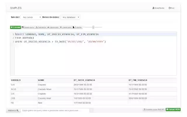 Query History  from Chrome web store to be run with OffiDocs Chromium online