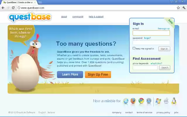 QuestBase  from Chrome web store to be run with OffiDocs Chromium online