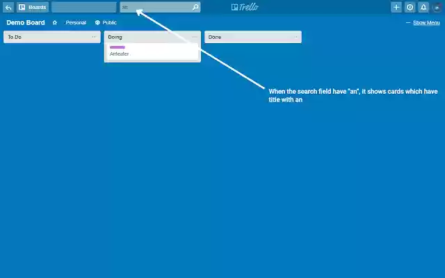 Quick Card Search and Filter For Trello from Chrome web store to be run with OffiDocs Chromium online Quick Card Search and Filter For Trello from Chrome web store to be run with OffiDocs Chromium online