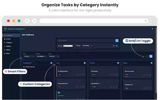 QuickDo  from Chrome web store to be run with OffiDocs Chromium online