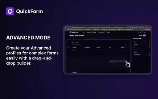 QuickForm Autofill Forms Quickly  from Chrome web store to be run with OffiDocs Chromium online
