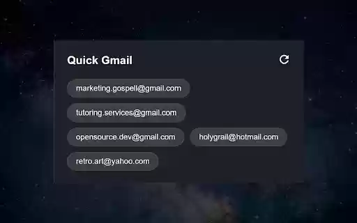 Quick Gmail  from Chrome web store to be run with OffiDocs Chromium online