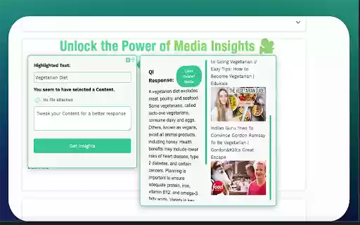 QuickInsights: AI Text  Webpage Analyzer | Summarize, Respond  More  from Chrome web store to be run with OffiDocs Chromium online
