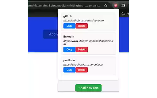 Quick Links Manager from Chrome web store to be run with OffiDocs Chromium online Quick Links Manager from Chrome web store to be run with OffiDocs Chromium online