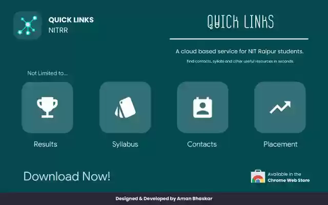 QUICK LINKS NITRR from Chrome web store to be run with OffiDocs Chromium online QUICK LINKS NITRR from Chrome web store to be run with OffiDocs Chromium online