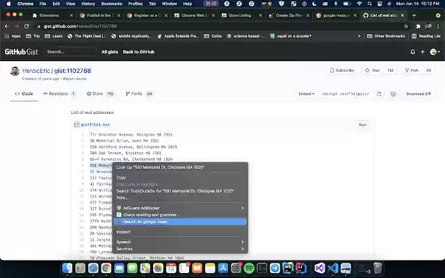 Quick Maps Searcher  from Chrome web store to be run with OffiDocs Chromium online