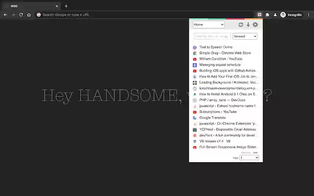 Quick Pocket  from Chrome web store to be run with OffiDocs Chromium online