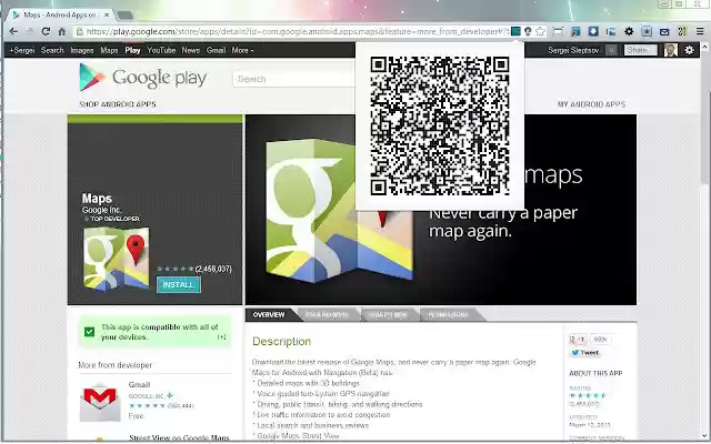 QuickQR de la boutique en ligne Chrome à exécuter avec OffiDocs Chromium en ligne