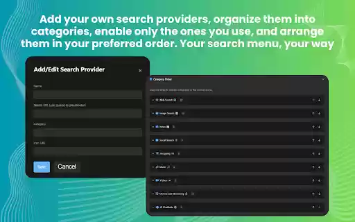 Quick Search Pro  from Chrome web store to be run with OffiDocs Chromium online