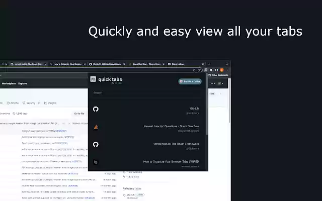 QuickTabs from Chrome web store to be run with OffiDocs Chromium online QuickTabs from Chrome web store to be run with OffiDocs Chromium online