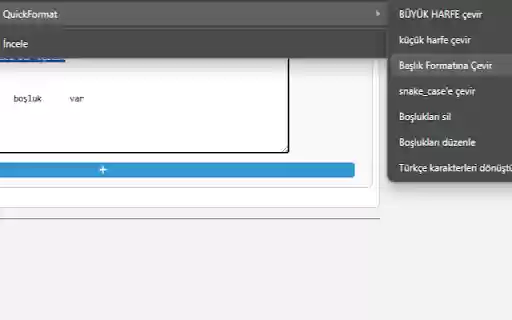 Quick Text Format  from Chrome web store to be run with OffiDocs Chromium online