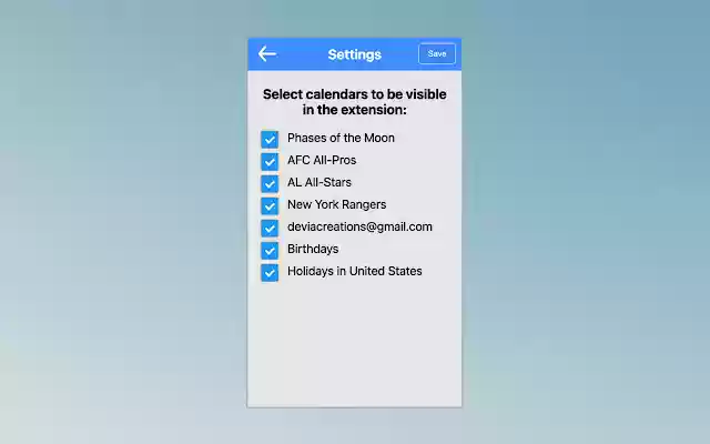 Tampilan Cepat untuk Kalender Google dari toko web Chrome untuk dijalankan dengan OffiDocs Chromium online