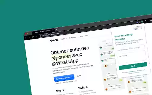 QuickWhats WhatsApp Direct Message Sender  from Chrome web store to be run with OffiDocs Chromium online