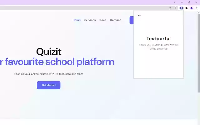 Quizit.online  from Chrome web store to be run with OffiDocs Chromium online