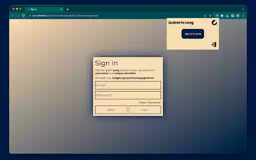 Quizlet to LangStudy  from Chrome web store to be run with OffiDocs Chromium online