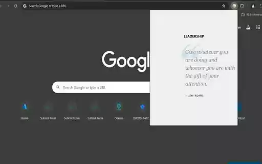Quote Dose  from Chrome web store to be run with OffiDocs Chromium online
