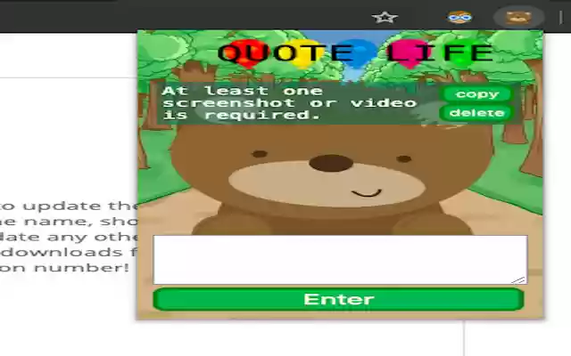 Quote Life  from Chrome web store to be run with OffiDocs Chromium online