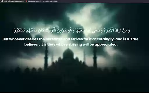 Quranic Quotes  from Chrome web store to be run with OffiDocs Chromium online