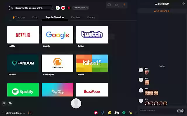 Rabb.it with Twitch Emotes  from Chrome web store to be run with OffiDocs Chromium online