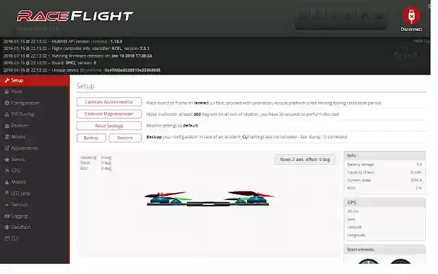 RaceFlight Configurator  from Chrome web store to be run with OffiDocs Chromium online